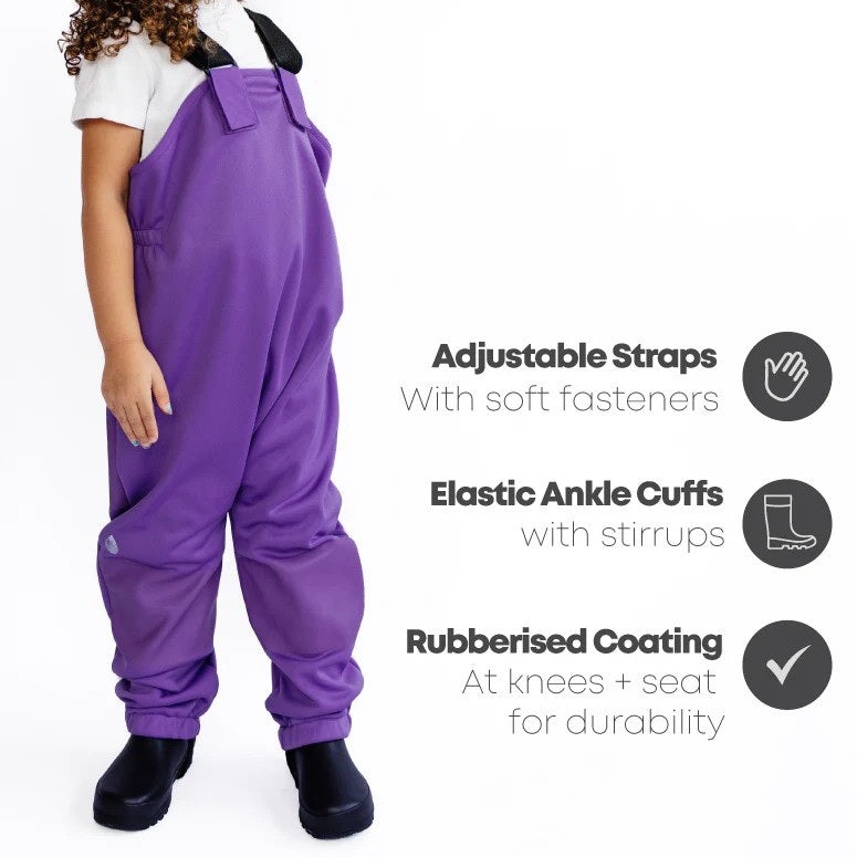 All-Weather Fleece Overalls (Violet)