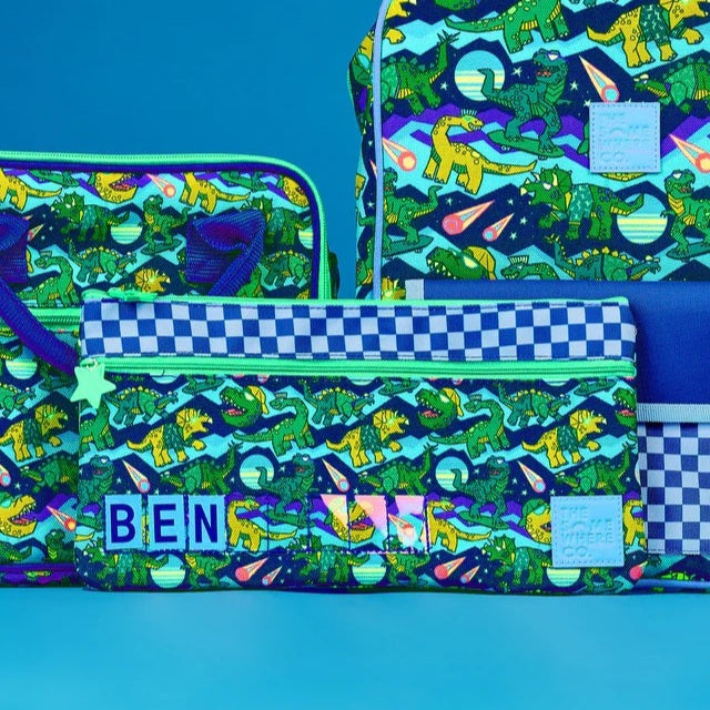 Dino Rave Mini ID Pencil Case