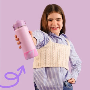 Lavender Swirl Water Bottle 500ml