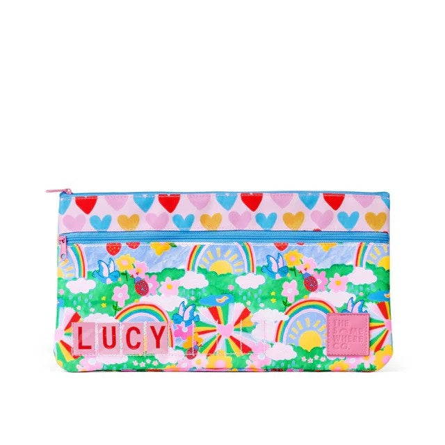 Rainbow Garden Mini ID Pencil Case