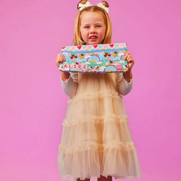 Rainbow Garden Mini ID Pencil Case