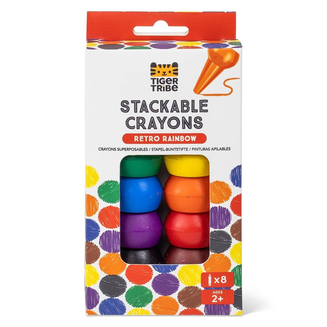 Stackable Crayons - Retro Rainbow