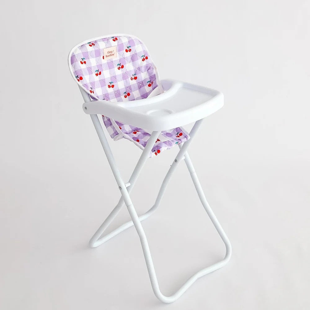 Doll Highchair (Cherry Gingham)