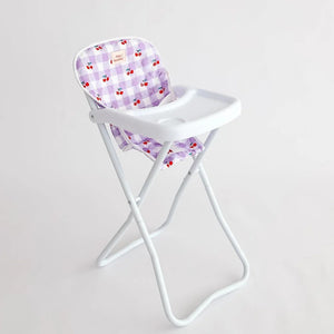 Doll Highchair (Cherry Gingham)