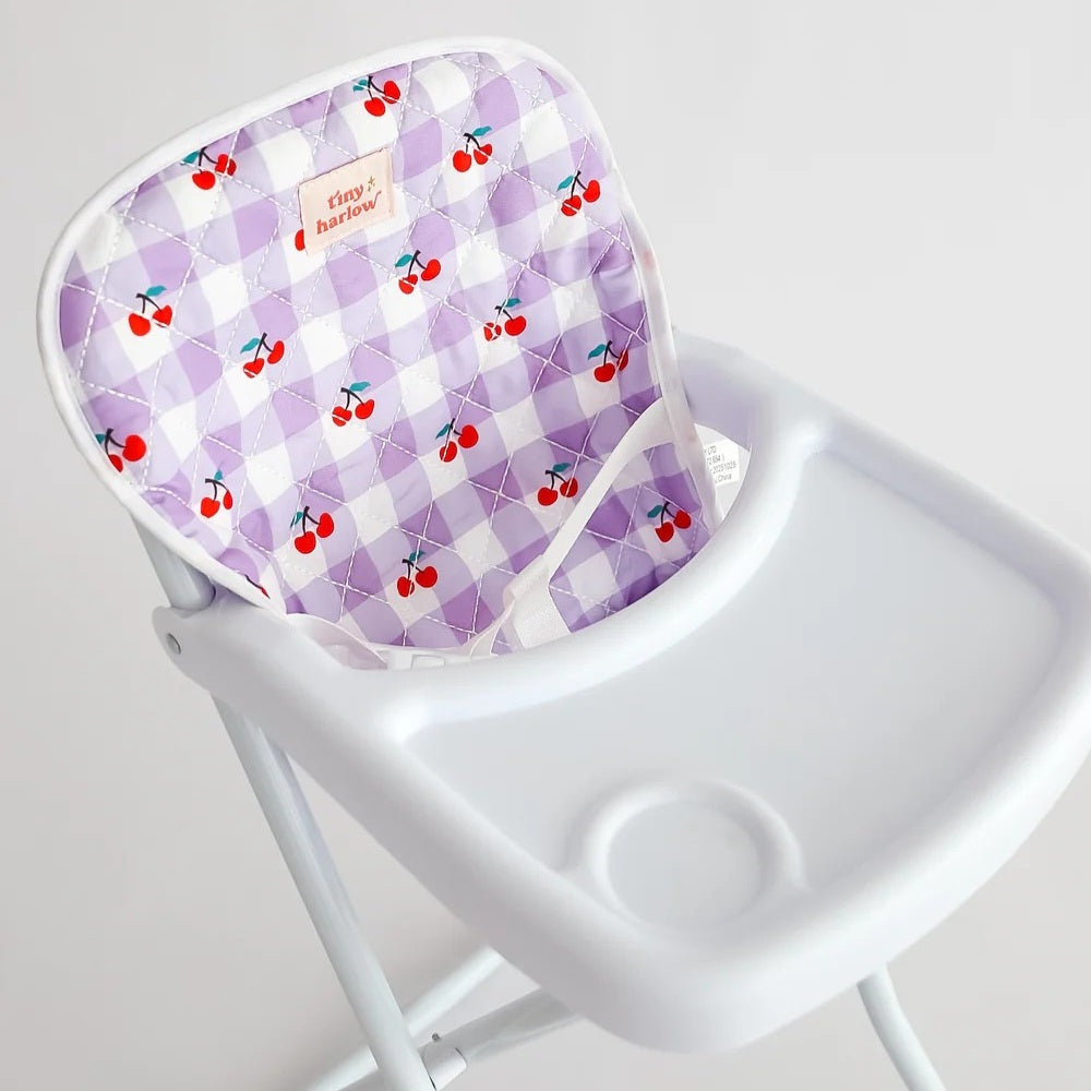 Doll Highchair (Cherry Gingham)
