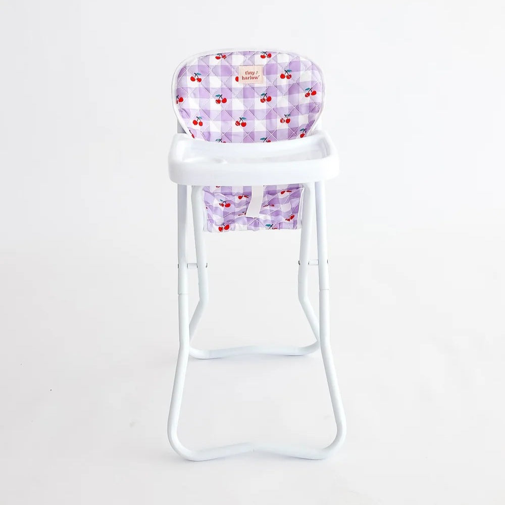 Doll Highchair (Cherry Gingham)