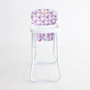 Doll Highchair (Cherry Gingham)