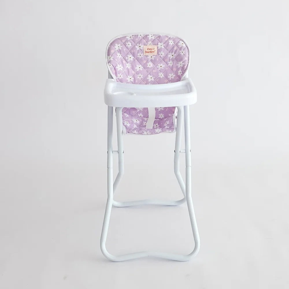 Doll Highchair (Lilac Daisy)