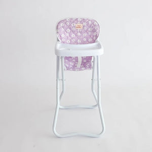 Doll Highchair (Lilac Daisy)
