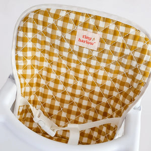 Doll Highchair (Mustard Gingham)
