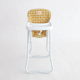 Doll Highchair (Mustard Gingham)