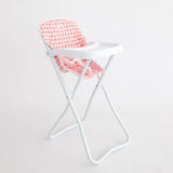 Doll Highchair (Pink Gingham)