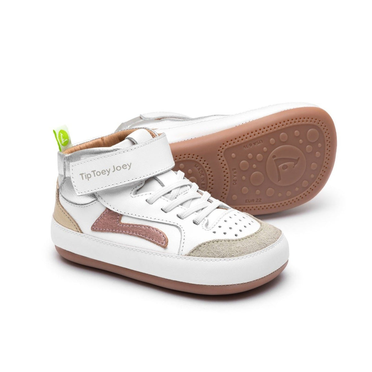 Landy High-Top (White/Rose Gold)
