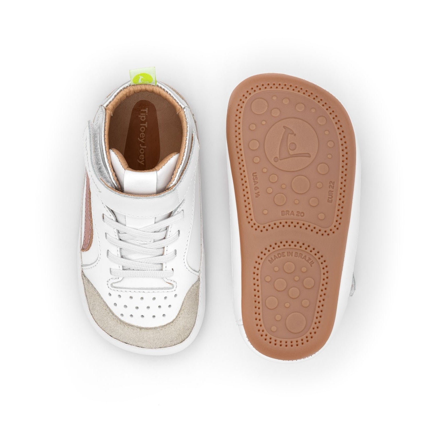 Landy High-Top (White/Rose Gold)
