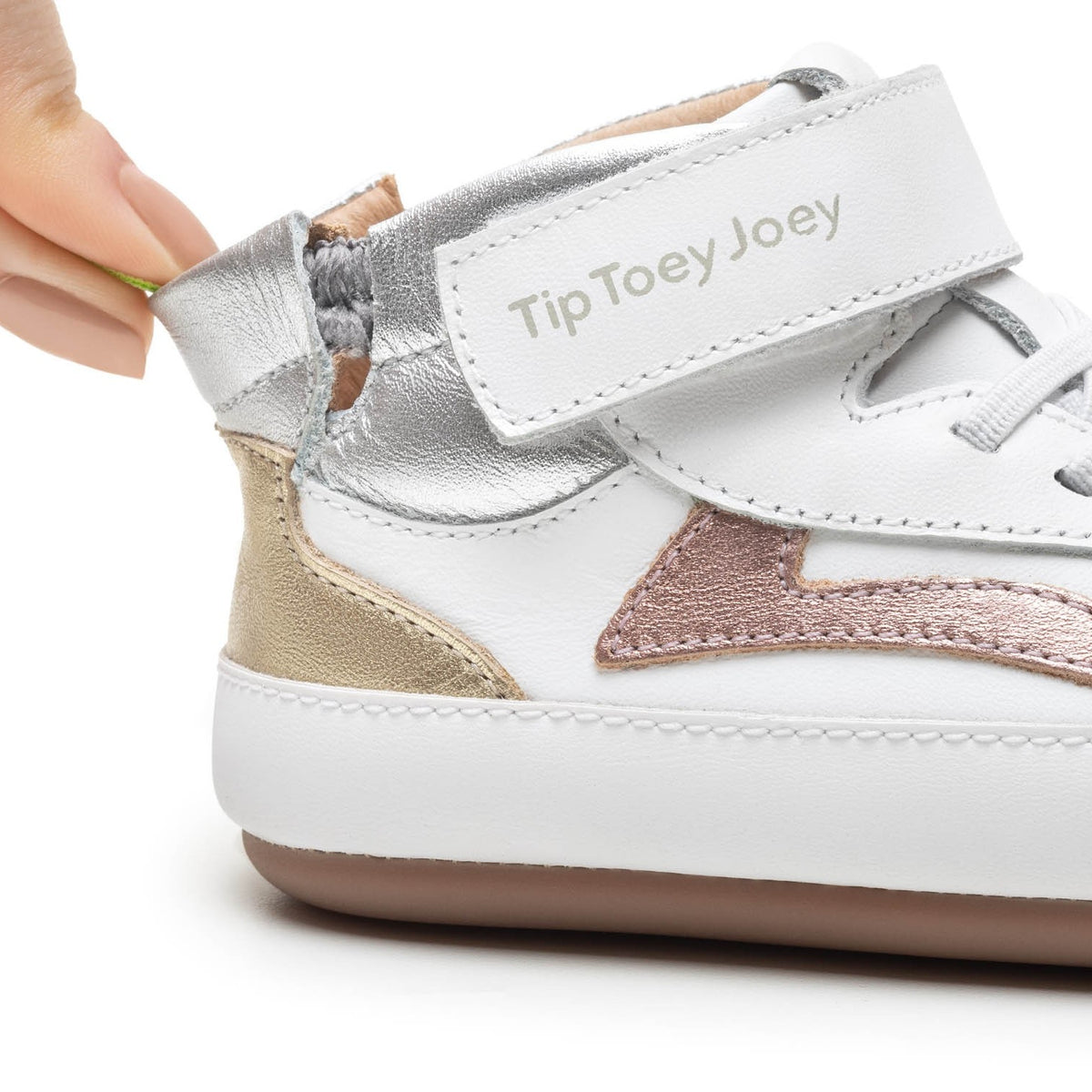 Landy High-Top (White/Rose Gold)