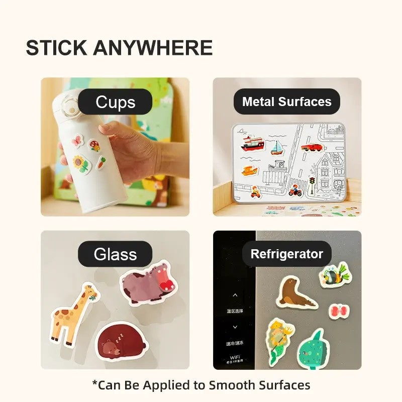 Mideer Reusable Jelly Sticker Set - Aquarium