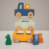 Wooden Animal Car Set