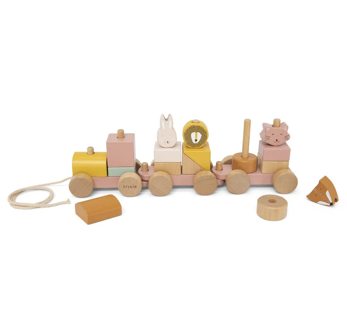 Wooden Animal Train - Mrs Cat