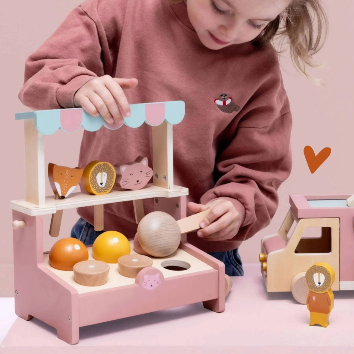 Wooden Ice Cream Shop