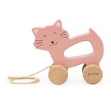 Wooden Pull Along Toy - Mrs Cat