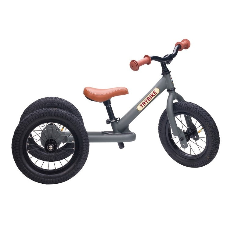 Steel 2 in 1 Trybike (Grey/Brown Trims)