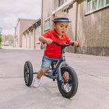 Steel 2 in 1 Trybike (Grey/Brown Trims)