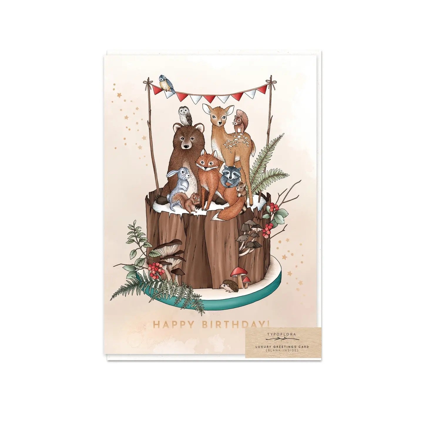 Animals Birthday Cake Card