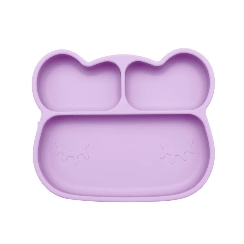 Bear Stickie Plate (Lilac)