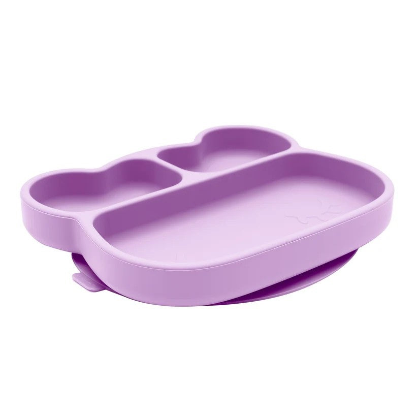 Bear Stickie Plate (Lilac)