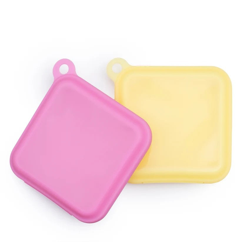 Sandwich Pouches (Fuchsia & Lemon)