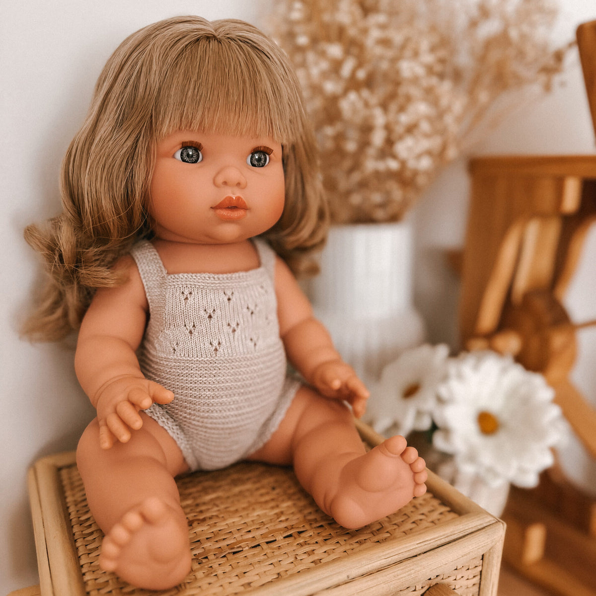 Doll Knit Suit (Beige)