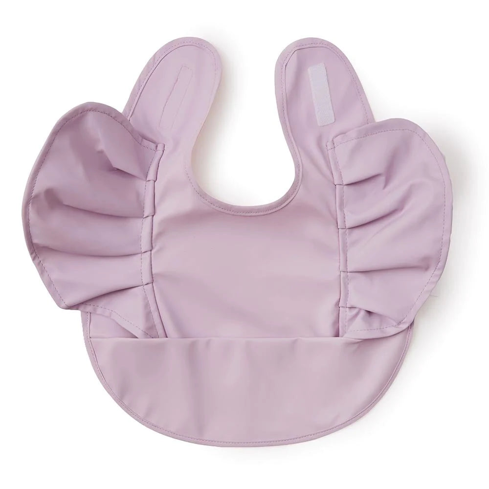 Lavender Frill Snuggle Bib