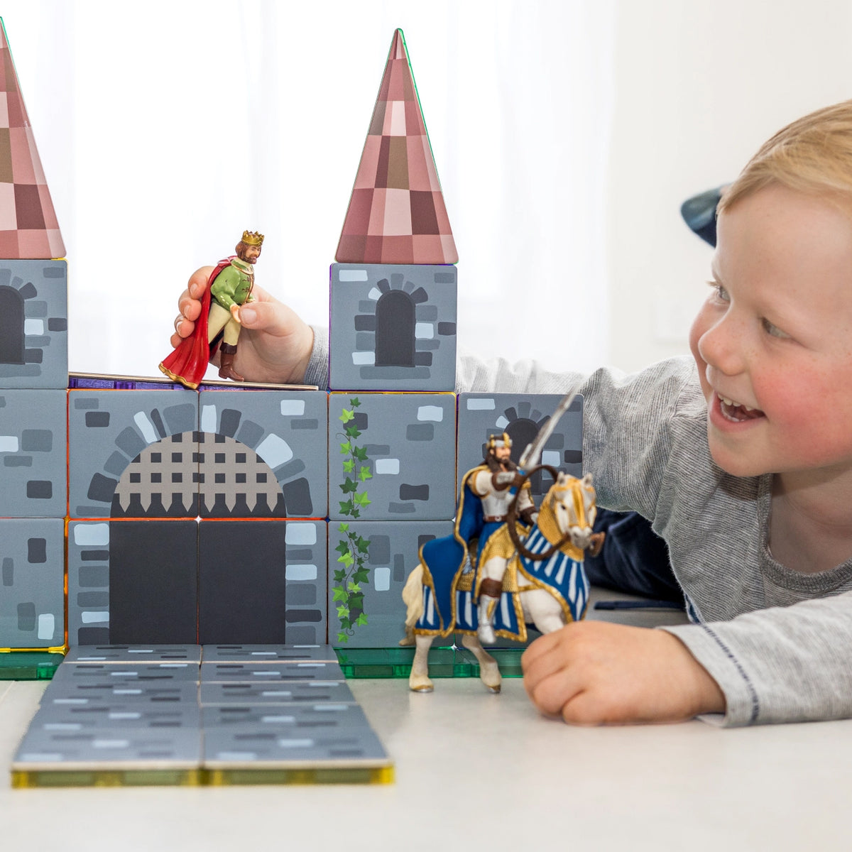 Magnetic Tile Topper - Castle Pack (40 Piece)