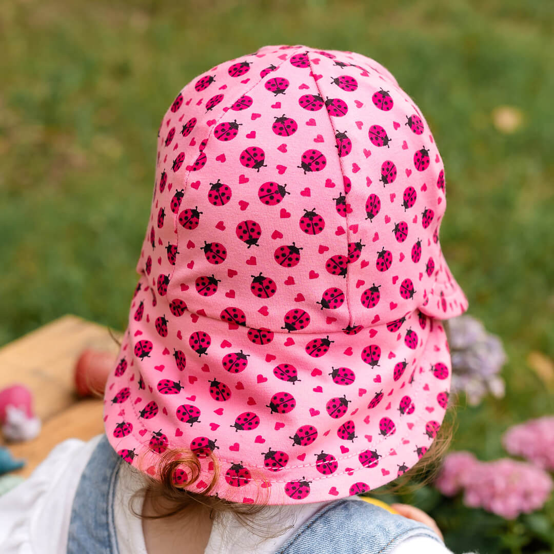 Legionnaire Flap Sun Hat (Ladybug)