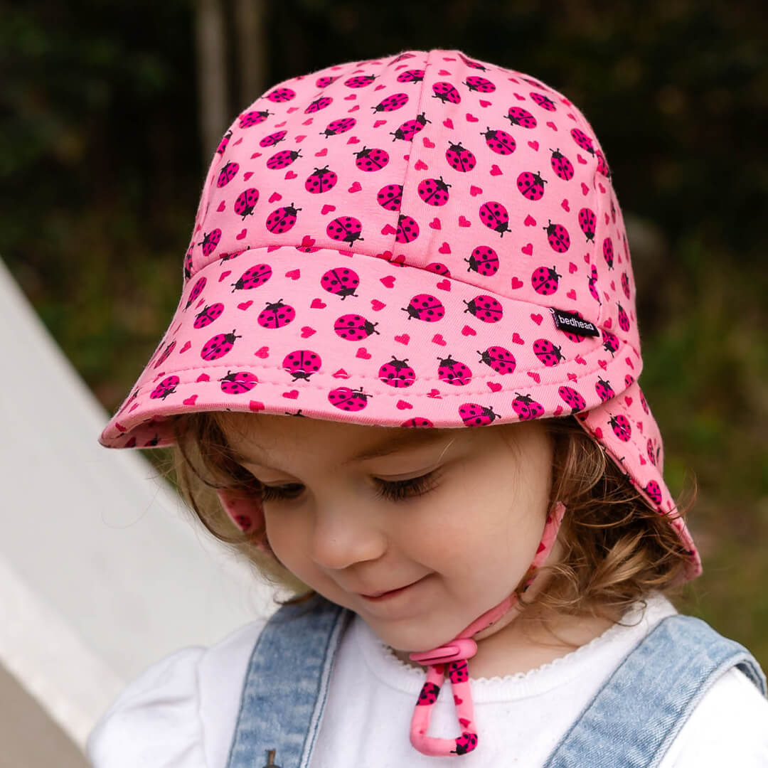 Legionnaire Flap Sun Hat (Ladybug)