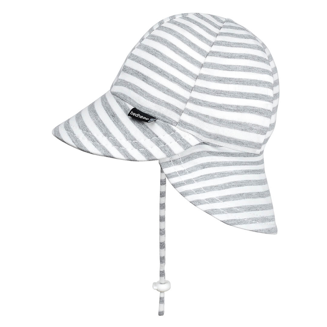 Legionnaire Flap Sun Hat (Grey Stripe)