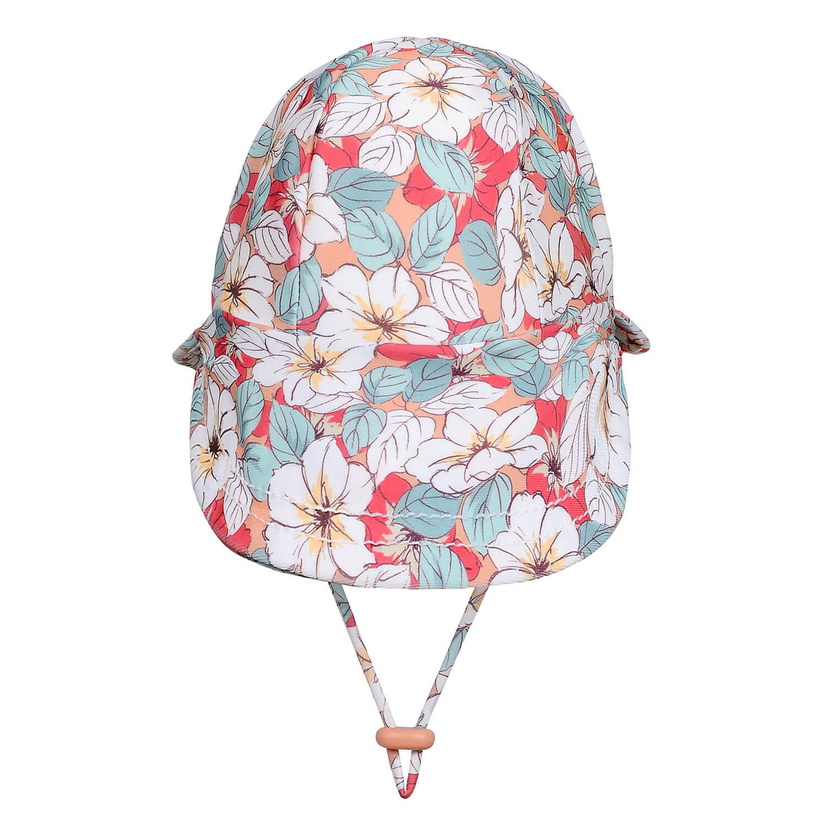 Swim Legionnaire Flap Beach Hat (Hibiscus)