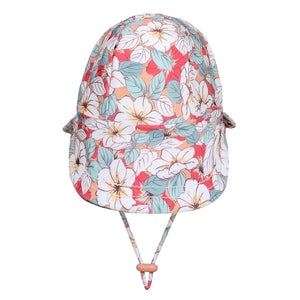 Swim Legionnaire Flap Beach Hat (Hibiscus)