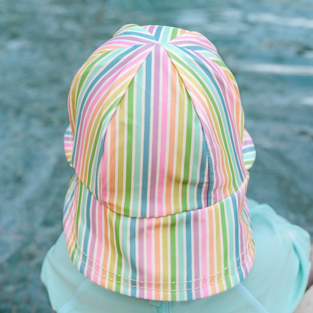 Swim Legionnaire Flap Hat (Rainbow)