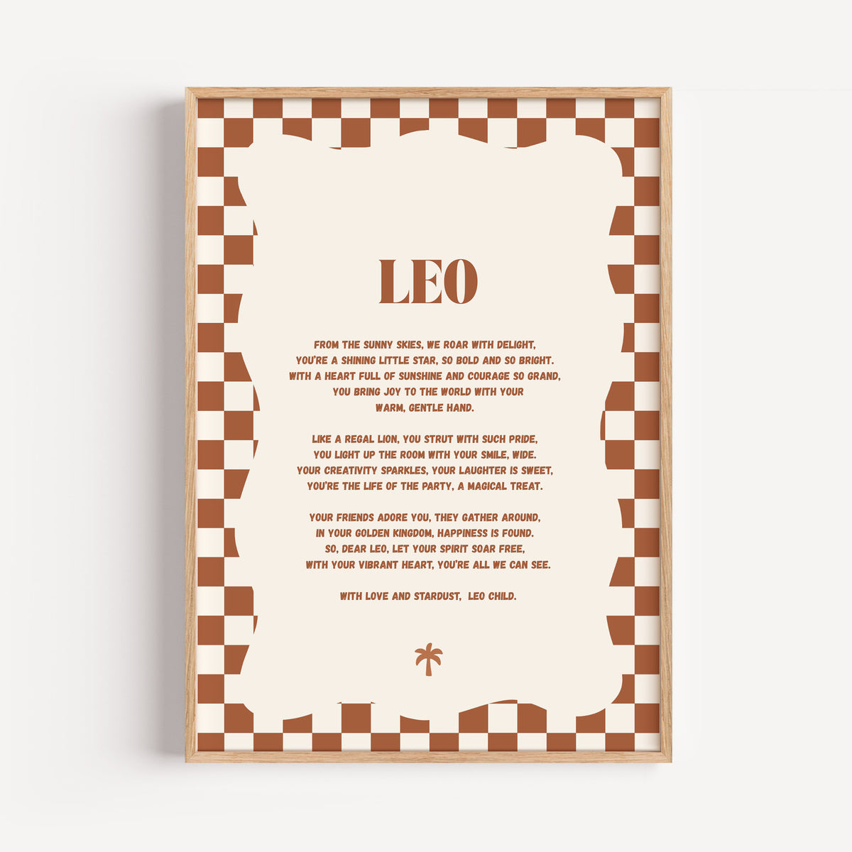 Boho Zodiac A4 Print (Leo)