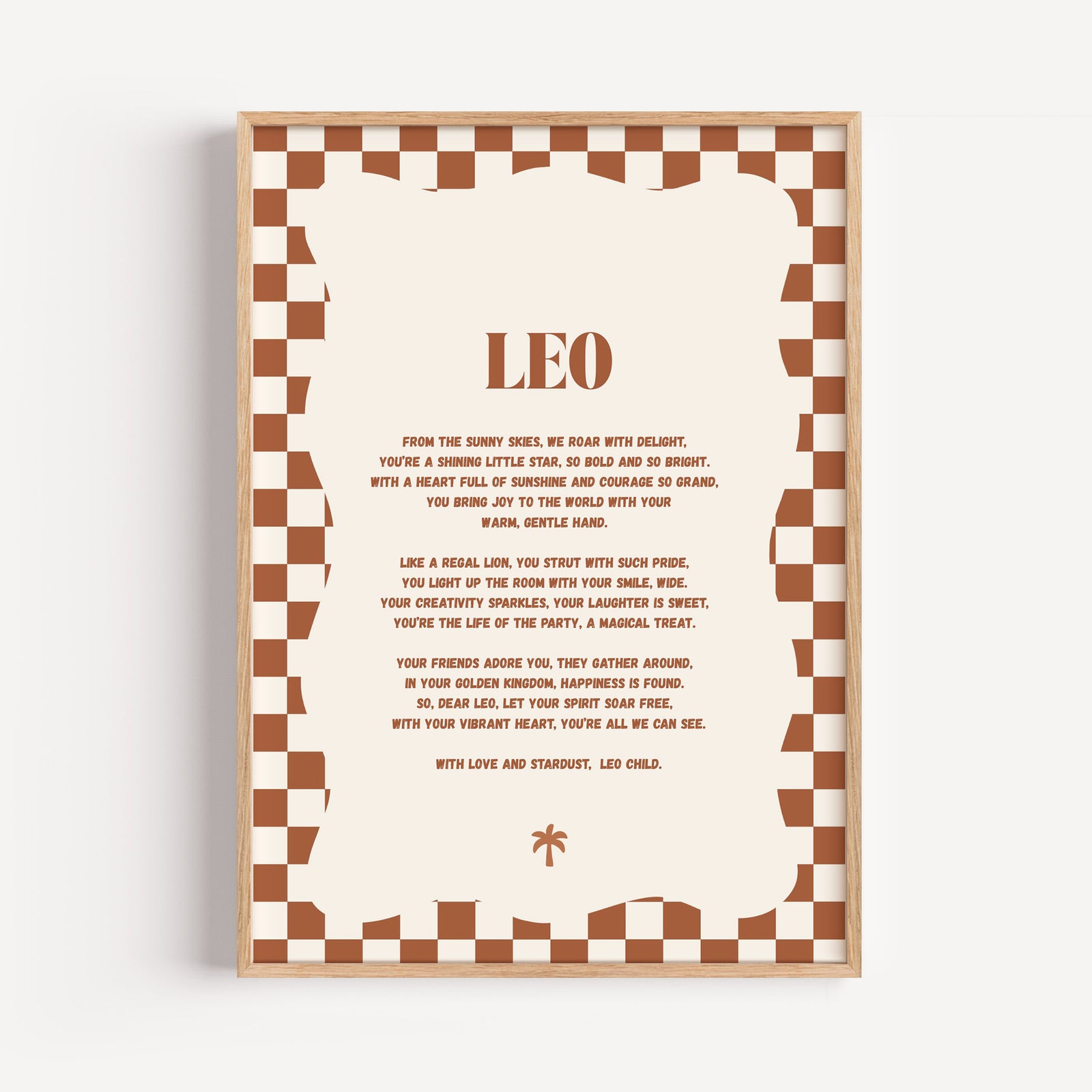 Boho Zodiac A4 Print (Leo)