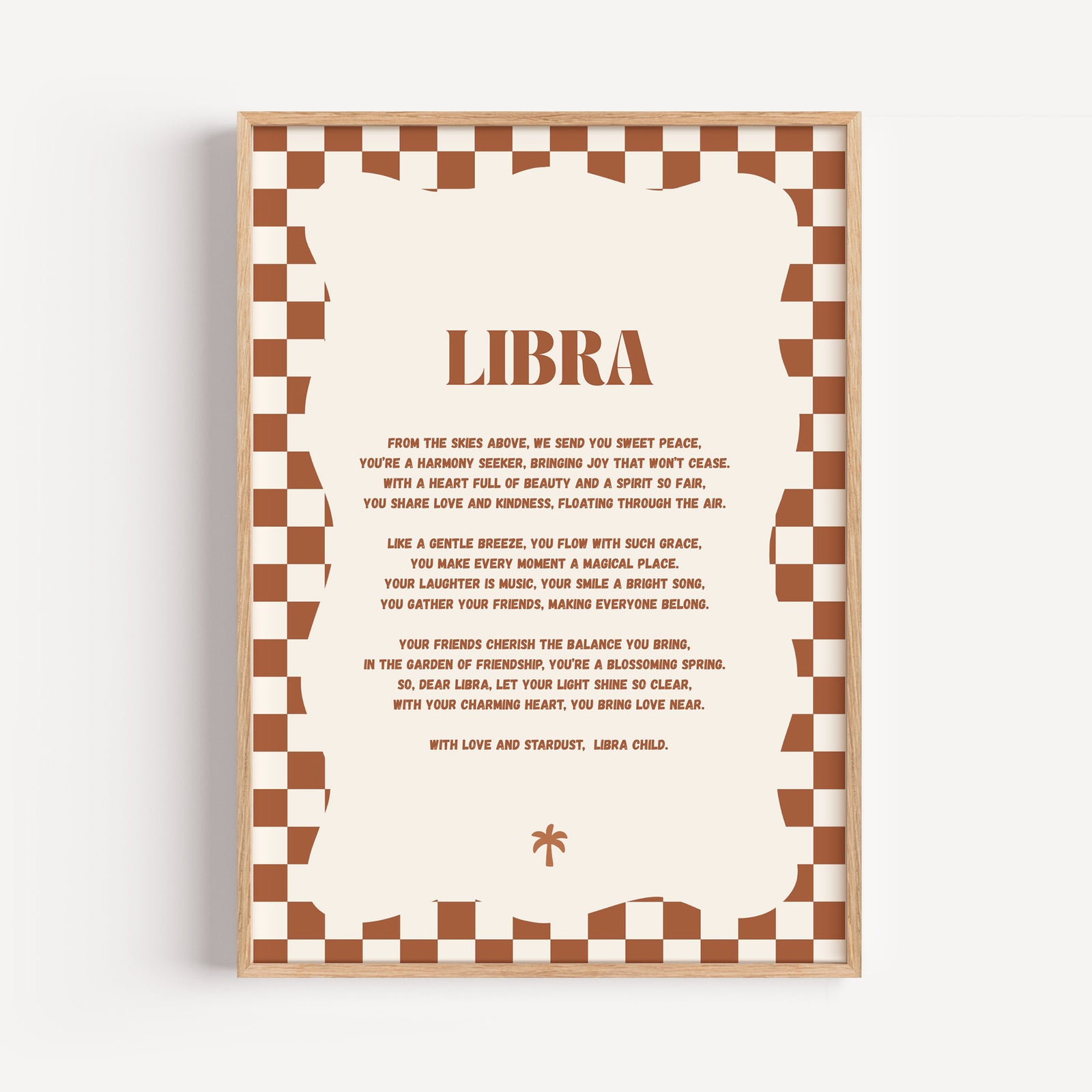 Boho Zodiac A4 Print (Libra)