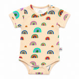 Rainbow SS Bodysuit (Oatmeal)