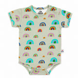 Rainbow SS Bodysuit (Sage)