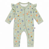 Floral Flutter Zipsuit (Sage)