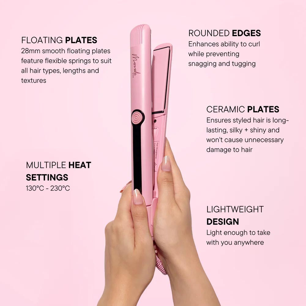 Mermade Straightener 28mm (Pink)