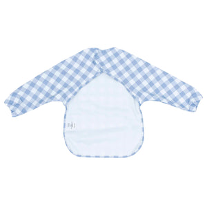 Messie Smock Bib (Blue Gingham)