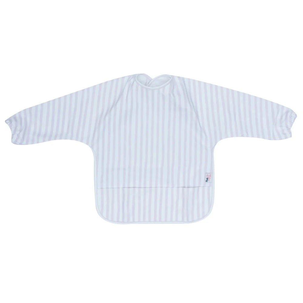 Messie Smock Bib (Lilac Stripe)