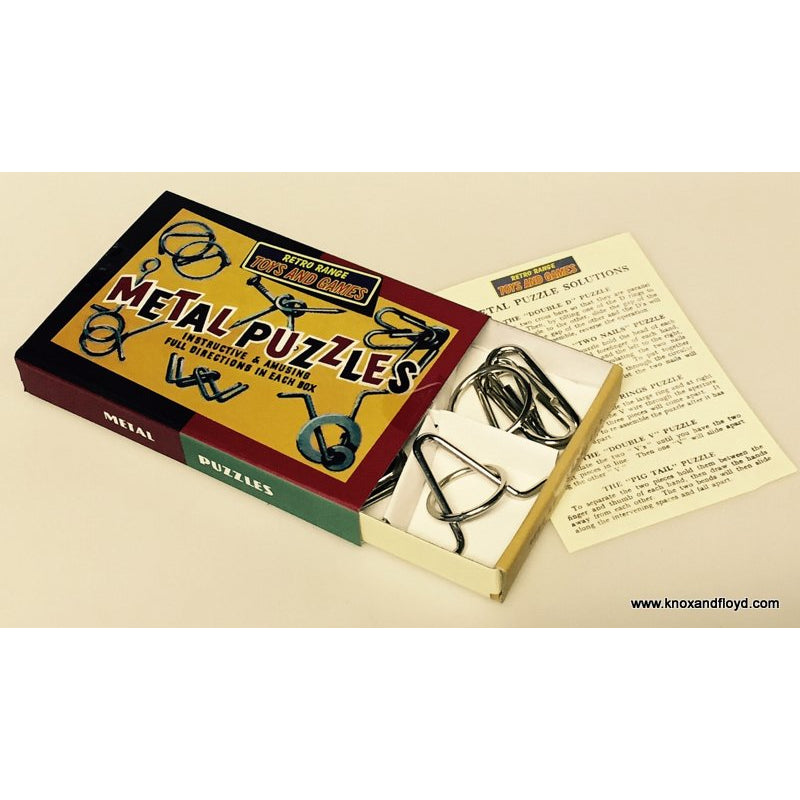 Retro Metal Puzzle Set