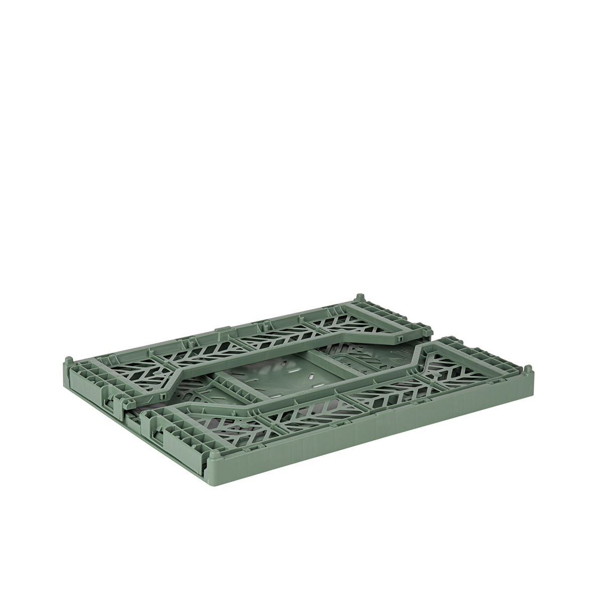 Midi Folding Crate (Almond Green)